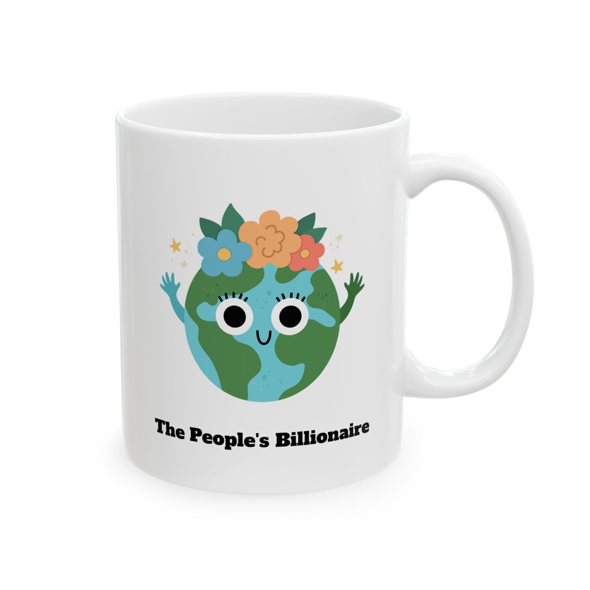 The People's Billionaire Smiling Earth / Fight Fire with Fire Mug